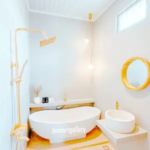 BATHTUB LENGKUNG TIPE KAPSUL 170CM / BATHTUB TERAZZO / TERLARIS 2021