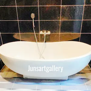 BATHTUB TIPE KAPSUL LENGKUNG 160CM / BATHTUB STANDING / BATHTUB GRANIT