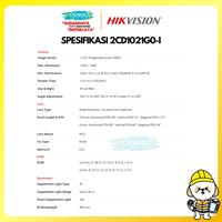 Gambar Hikvision Ip Camera Outdoor 2mp DS-2CD1021G0-I Fixed Bullet Camera dari Cengli Store Kota Surabaya 3 Tokopedia