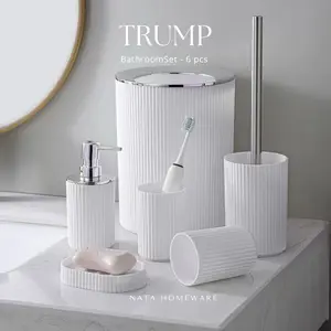[TRUMP] 6 IN 1 BATHROOM SET / AKSESORIS KAMAR MANDI / TEMPAT SABUN