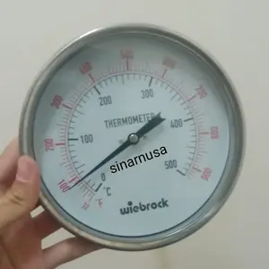 Thermometer Gauge Payung Stainless 4 " Inchi 500° C