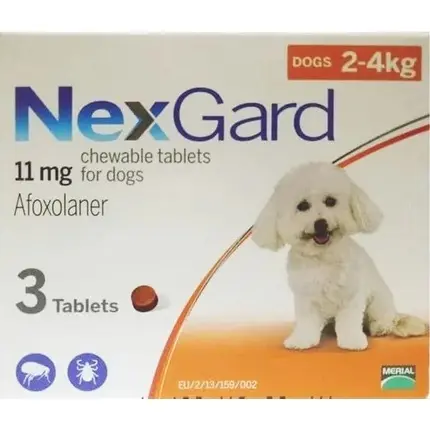 Obat Kutu Anjing Dan Demodex NEXGARD Dog S 2-4 Kg Repack 1