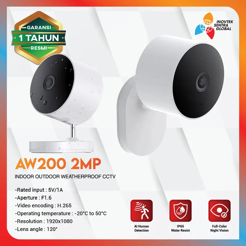 Xiaomi Mi AW200 1080P Smart IP Camera CCTV Outdoor - Garansi Resmi