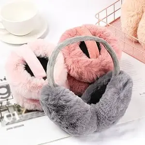 Earmuff warmer Musim Dingin Winter Bahan Bulu Premium Penutup Telinga