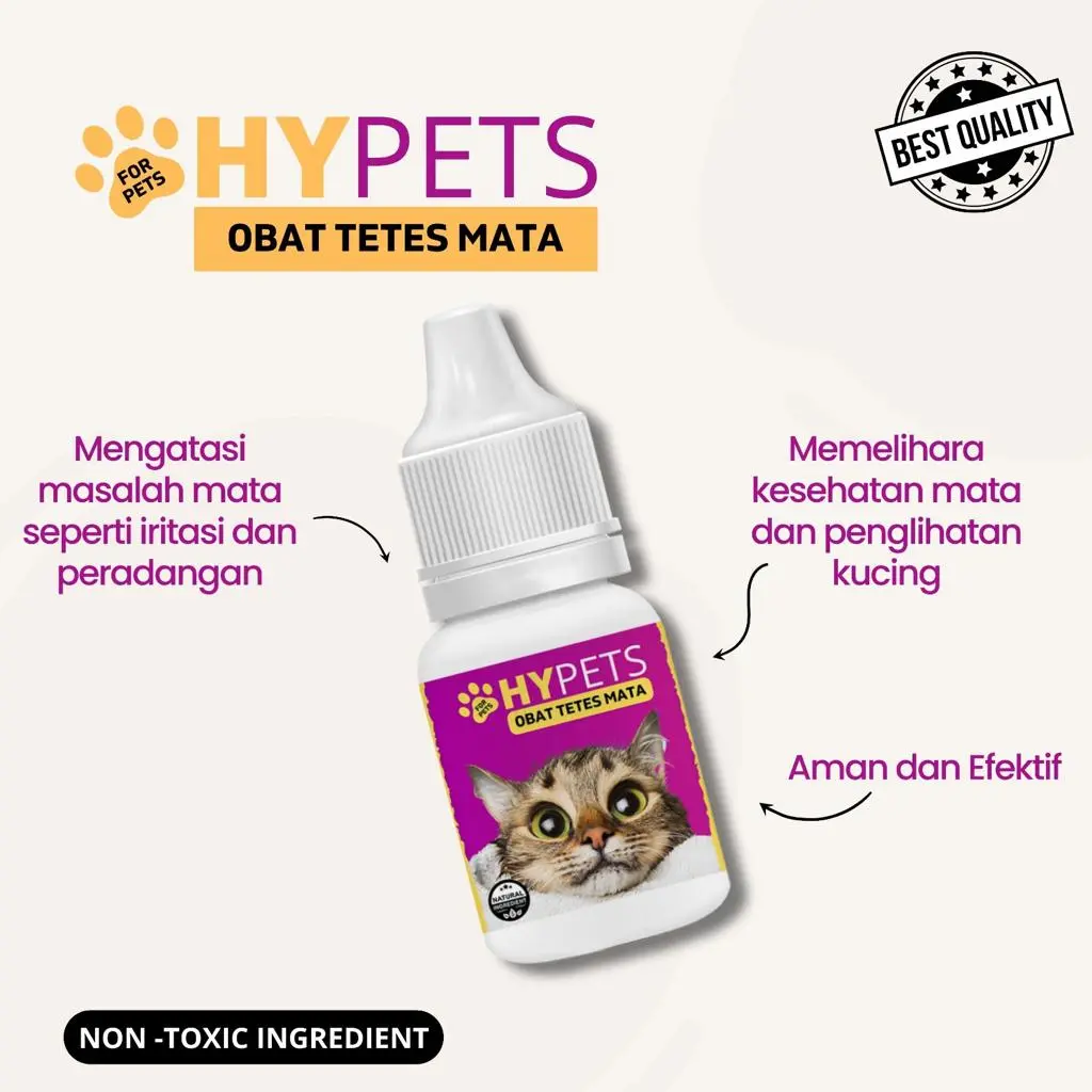 Hypets Obat Tetes Mata Kucing 10ml Obat Tetes Mata Kucing Sakit Mata