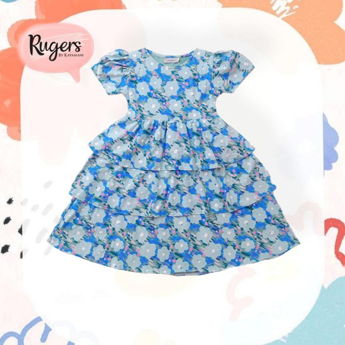 Gambar rugers By kayamani - Dress Anak Perempuan - dress anak gardenia blue - 8-9 tahun dari Rugers By Kayamani Kota Tangerang Selatan Tokopedia