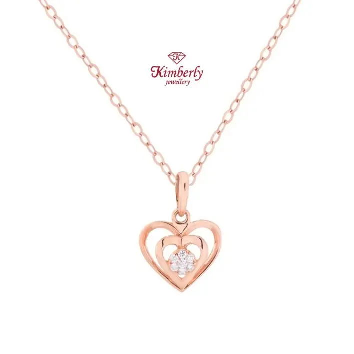 Pendant Berlian / Liontin Love Berlian KPD588485 1