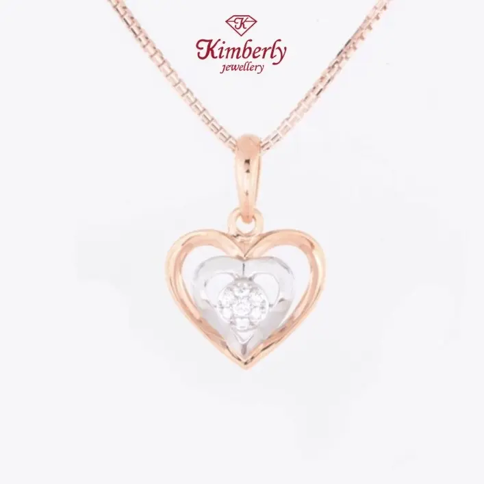 Pendant Berlian / Liontin Love Berlian KPD588485 2