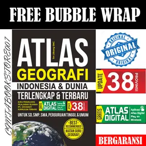 ATLAS GEOGRAFI TERLENGKAP & TERBARU INDONESIA & DUNIA