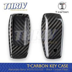 thumbnail image 2 of Red Carbon Fiber Key Fob Cover For Mercedes-Benz E320 E350 E500 AMG – Smart Remote Shell 2 of 2