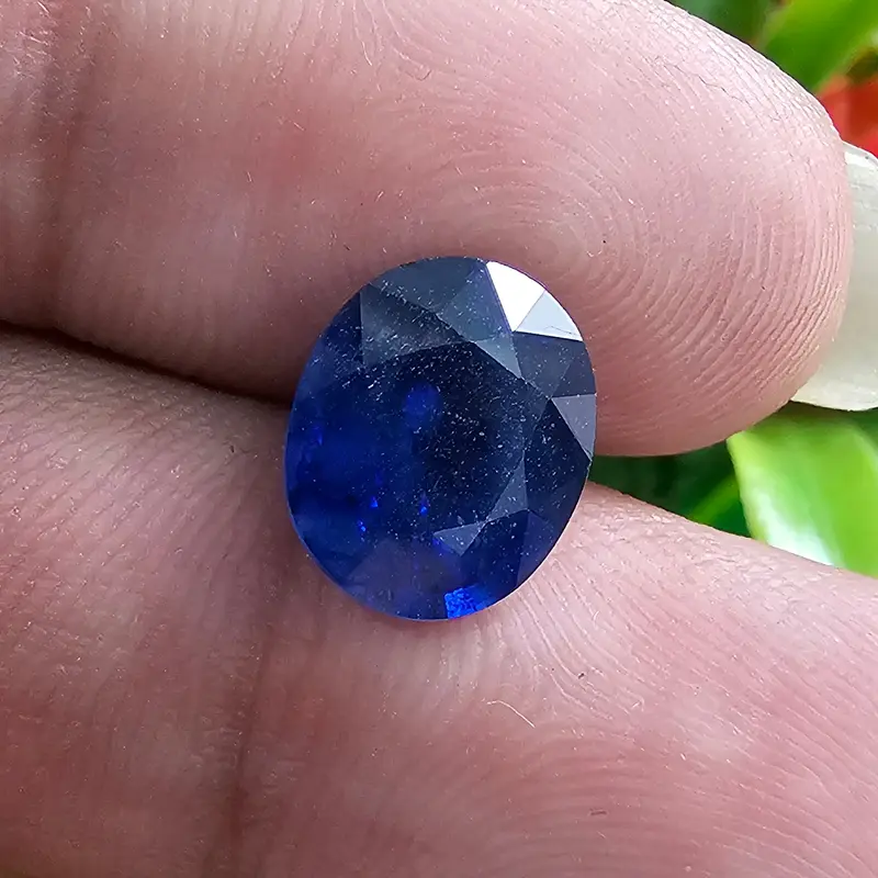 Permata Batu Natural Blue Sapphire Corundum Plus Memo 2