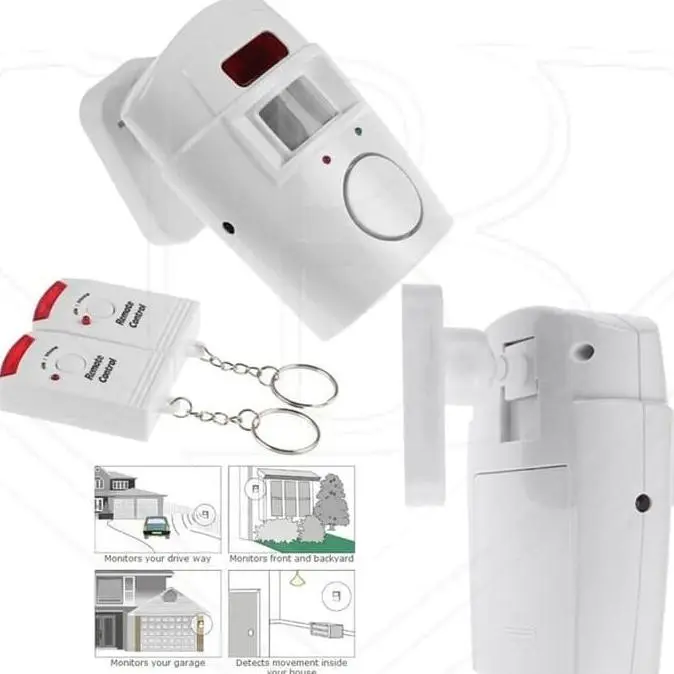 ALARM SENSOR GERAK 2 remote control Alarm BELL RUMAH anti maling
