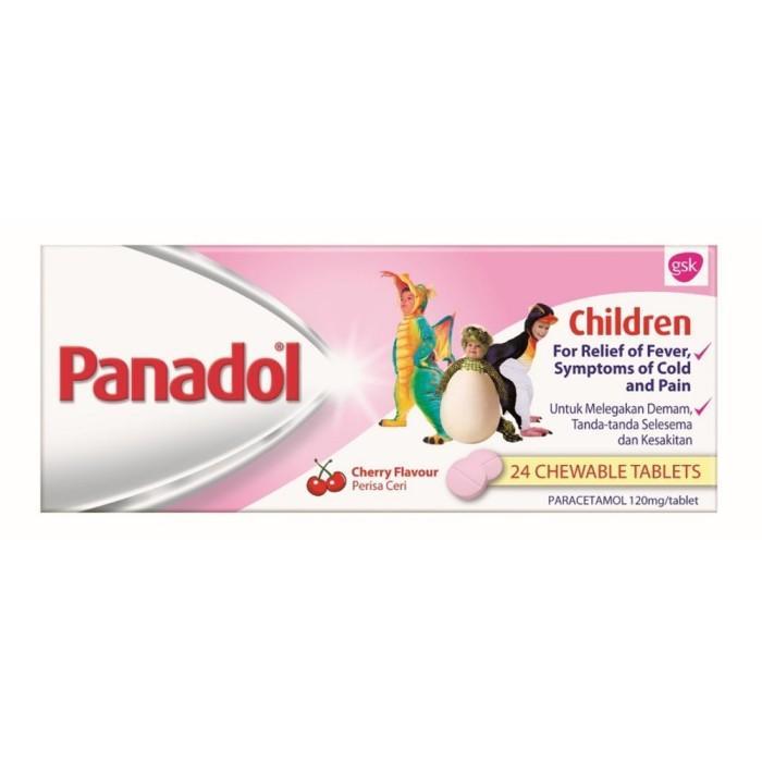 Panadol for Children Chewable 24 caps Malaysia /Panadol Children