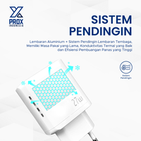 Gambar PROX Adapter Charger PPS PD Super Vooc QC 4.0 USB-A + USB-C 27W X-C04 dari Prox Indonesia Kota Administrasi Jakarta Barat 3 Tokopedia