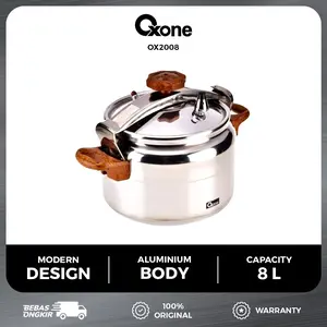 Oxone OX2008 Presto Panci Daging Alumunium Pressure Cooker 8L