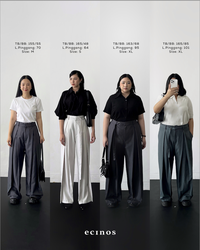 Gambar ECINOS - Winter Pleated Trousers - Charcoal, XS dari ecinos Kab. Tangerang 2 Tokopedia