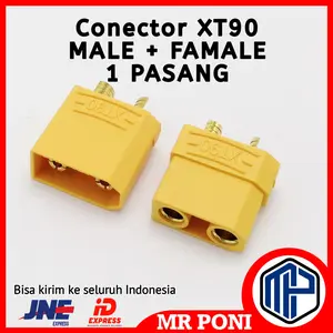 1 Set Konektor baterai XT 90 XT-90 XT90 MALE FEMALE-XT90H