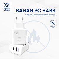 Gambar PROX Adapter Charger PPS PD Super Vooc QC 4.0 USB-A + USB-C 27W X-C04 dari Prox Indonesia Kota Administrasi Jakarta Barat 4 Tokopedia