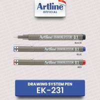 Gambar ARTLINE Drawing System Pens EK-231 - Black dari Artline Indonesia Kota Surabaya 3 Tokopedia