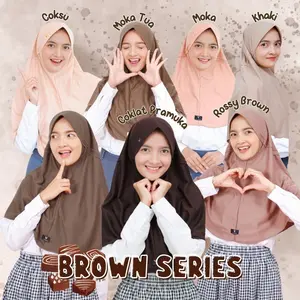 KERUDUNG SEKOLAH VILORA BROWN SERIES