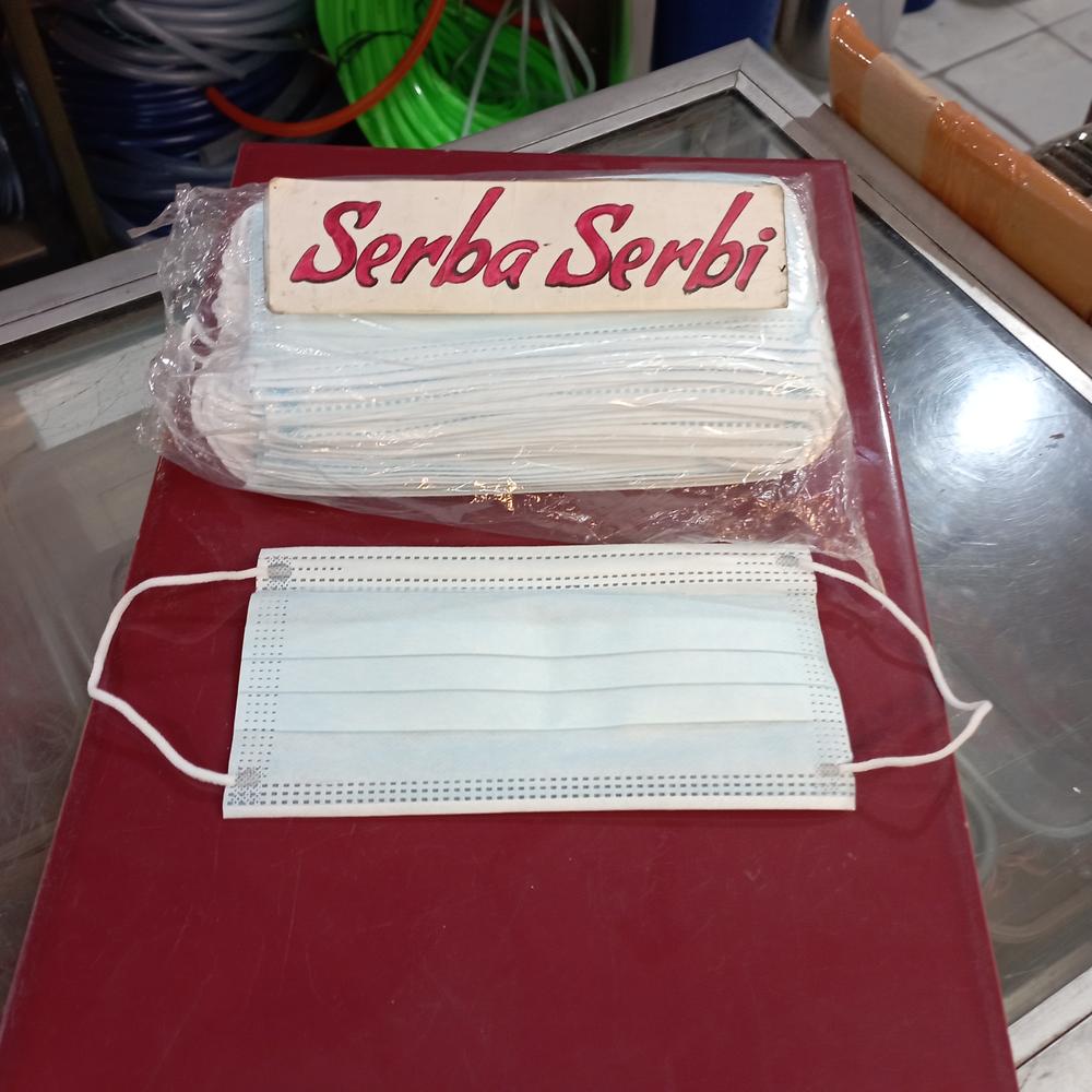 (50PCS MASKER DEWASA 3PLY) Masker pelindung face mask isi 50pcs