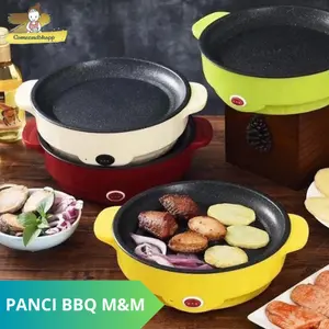 PANCI BBQ M&M/ALAT PANGGANG ELECTRIC GRILL/KOREAN PAN MULTIFUNGSI 22CM
