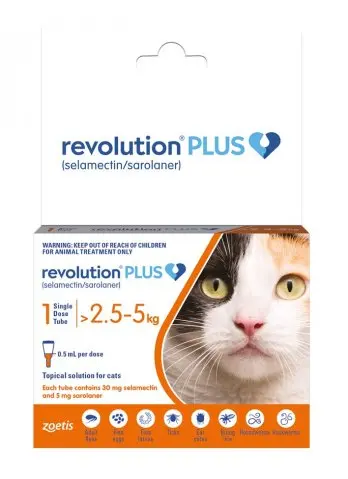 Revolution plus orange obat kutu kucing adult 2,5 - 5 kg Repack 1