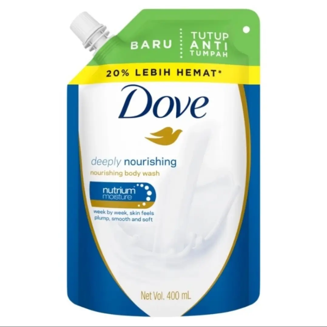 Dove body wash deep deeply nourishing 400ml, sabun dove refill 400 ml