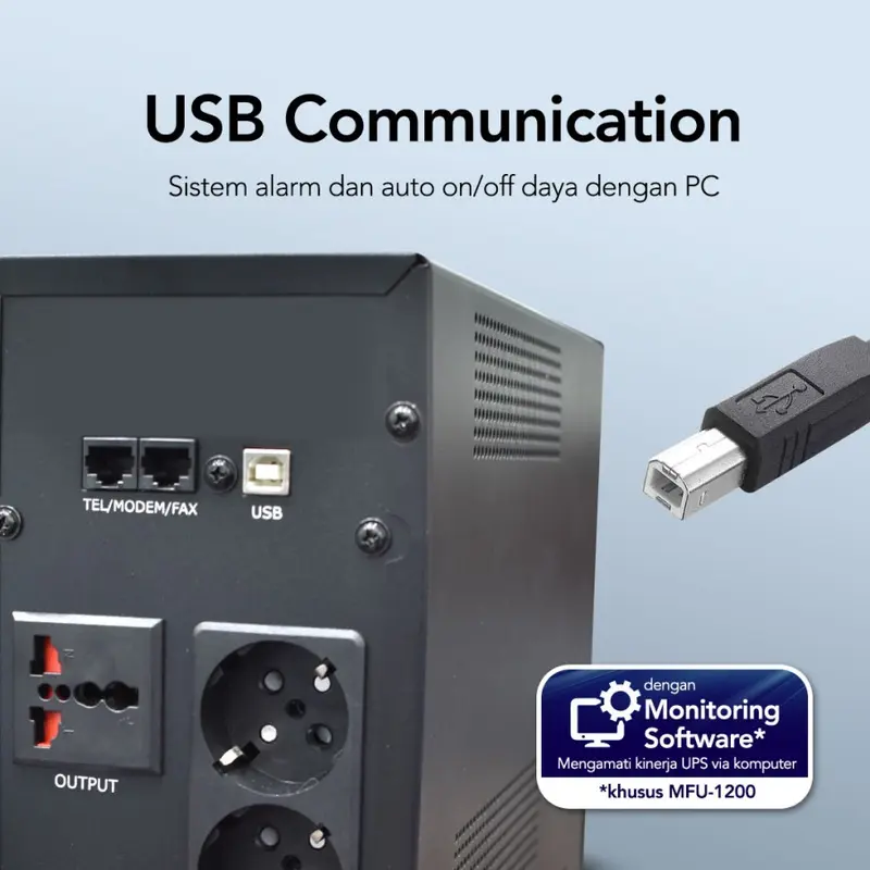 UPS 1200VA Micropack MFU1200 720W AVR USB Software