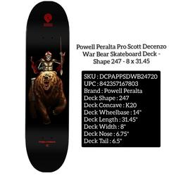 Powell Peralta Skate Completo De Calavera Y Espada Púrpura - | Envío gratis