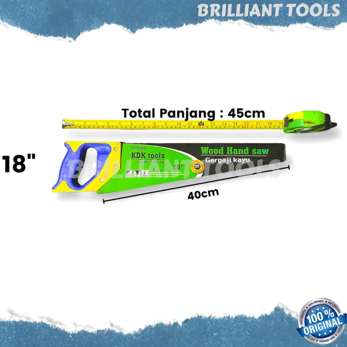 Gambar Gergaji KDK / Gergaji Kayu Tangan / Wood Hand Saw dari brillianttools Jakarta Utara 5 Tokopedia