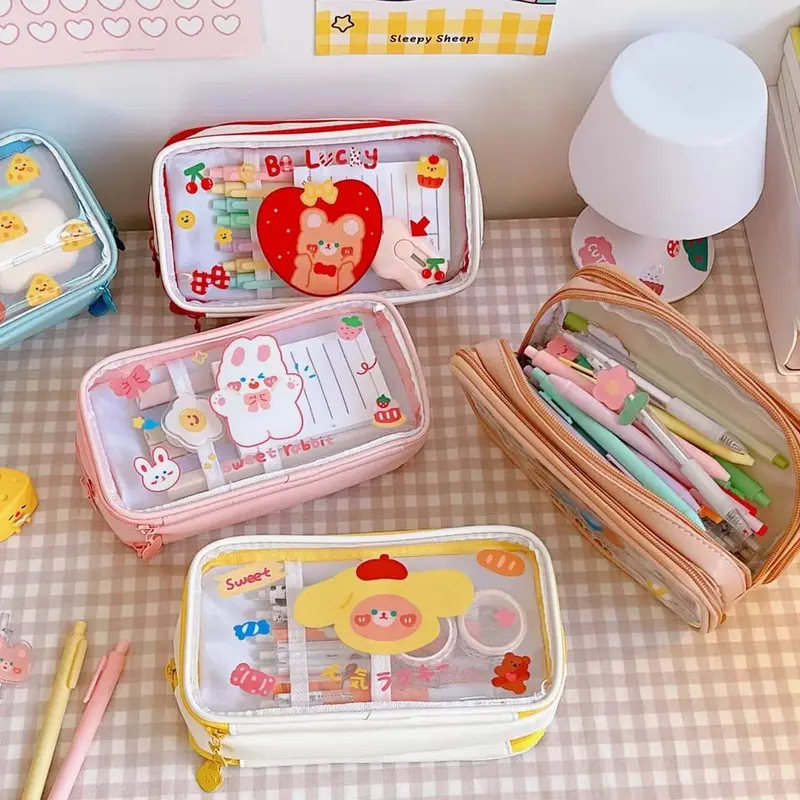 kotak pensil anak perempuan lucu Kawaii Tempat pena Kawaii 0