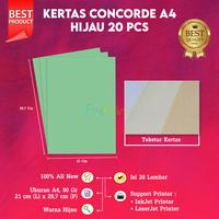 Gambar Kertas Concorde A4 90 gr 1pack isi 20 Lembar 210mm x 297mm Paper Hijau - Biru, 10 LEMBAR dari FixPrint Plus Kota Administrasi Jakarta Pusat 1 Tokopedia