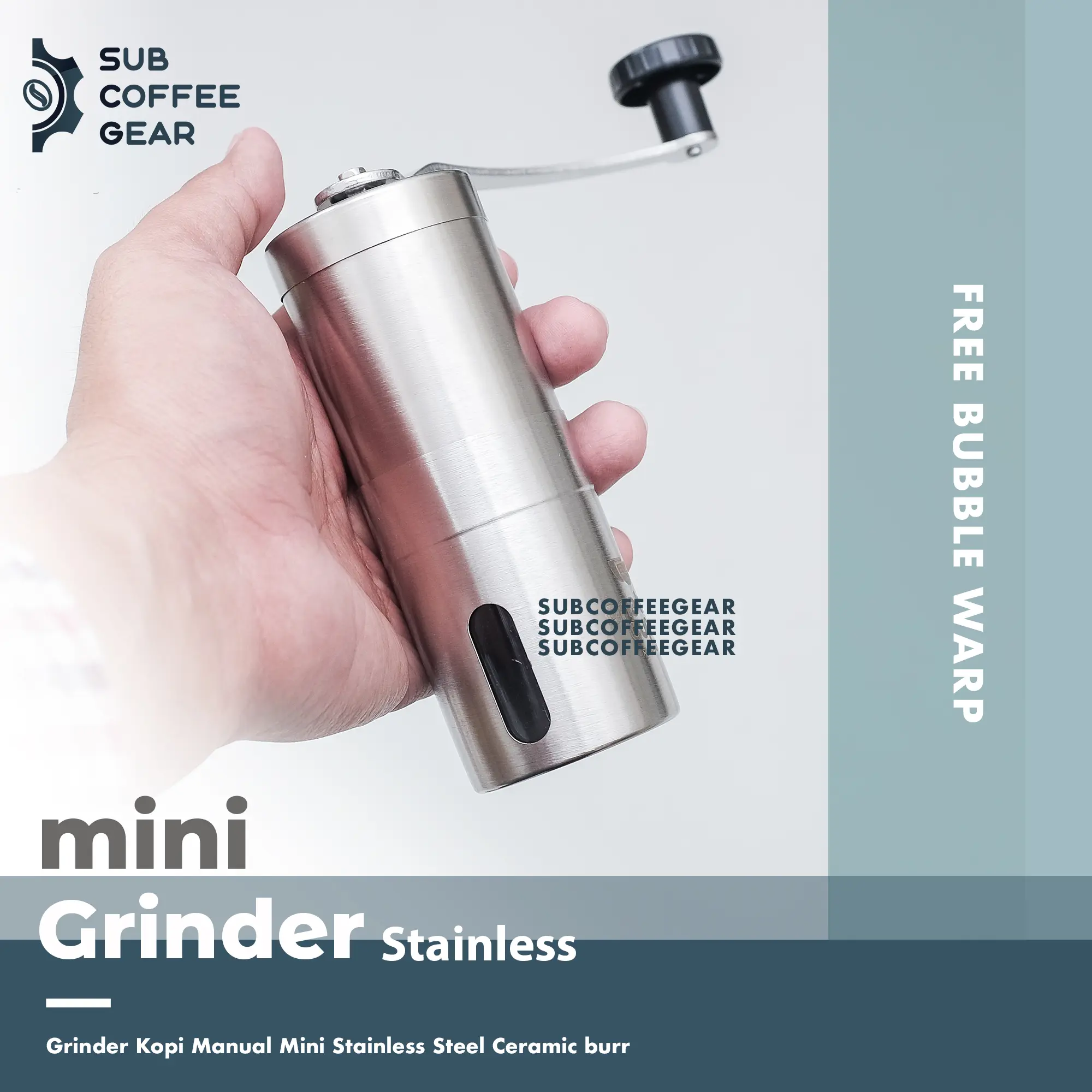 mini hand manual coffee grinder mill - penggiling kopi manual