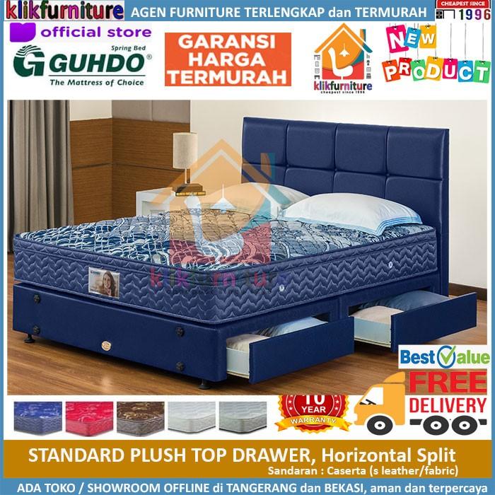Gambar (1 Set) Guhdo STANDARD PLUSH TOP Drawer Horizontal Split HB Caserta - Set 90x200cm dari KLIKFURNITURE-ID Kota Tangerang Tokopedia