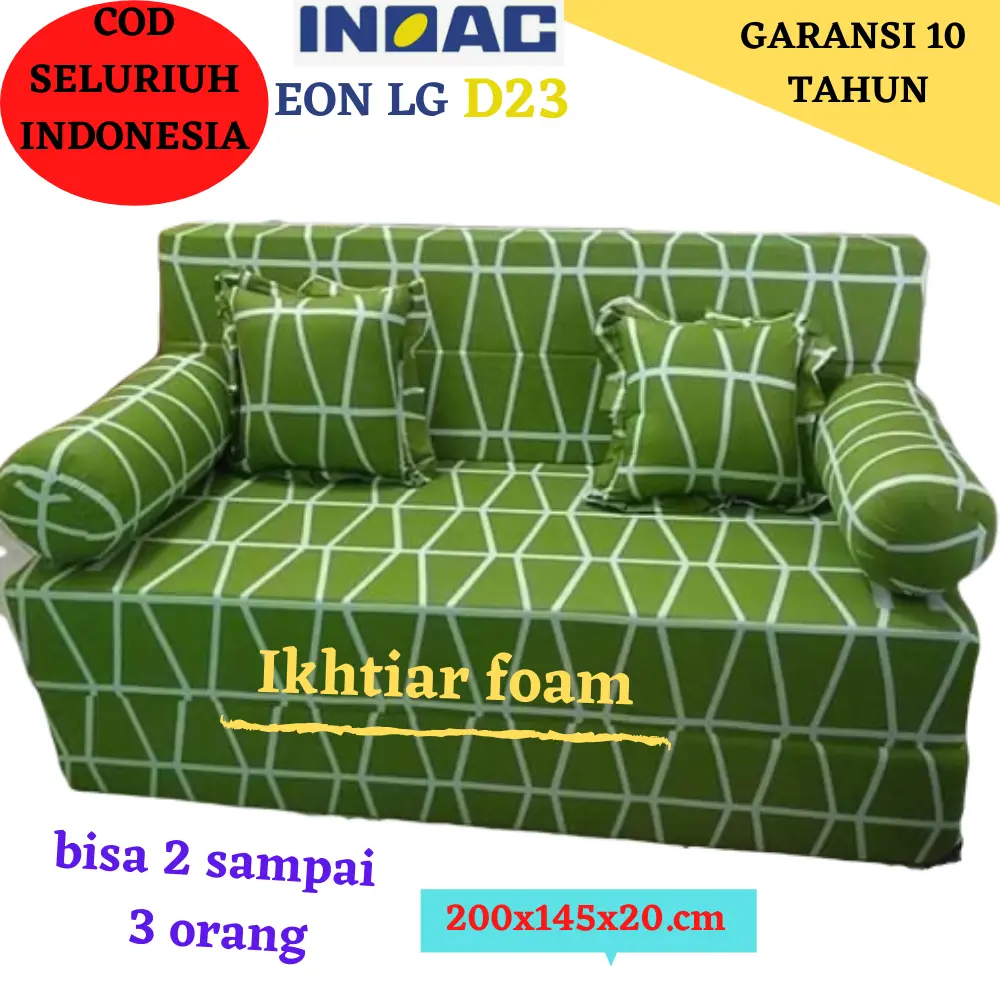 [ 200 x 145 x 20] Sofa bed Inoac / Sofa Bed Murah No 3 Tebal 20 Cm EON