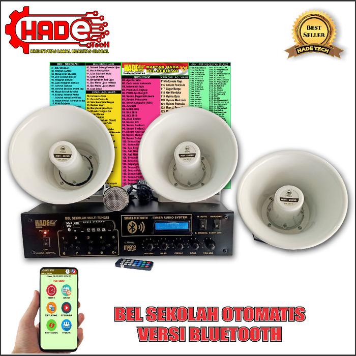 Gambar BEL SEKOLAH/PABRIK OTOMATIS SETTING ANDROID 3 SPEAKER dari Cv.Hadetech Berkah Kab. Garut Tokopedia