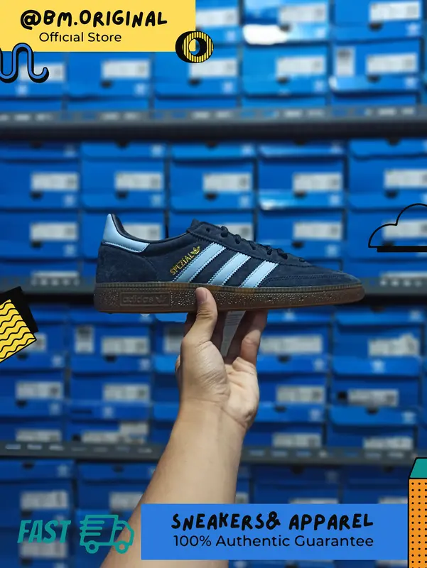Adidas Spezial Handball Collegiate Navy Clear Sky Gum Argentina BD7633 0
