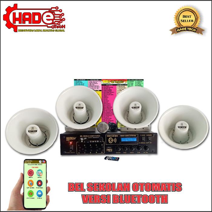 Gambar BEL SEKOLAH/PABRIK OTOMATIS SETTING ANDROID 4 SPEAKER dari Cv.Hadetech Berkah Kab. Garut Tokopedia
