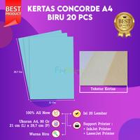Gambar FixPrint Kertas Concorde A4 90gr 1 pack isi 20 Lembar Merah Muda 210mm x 297mm - Biru dari FixPrint Indonesia Kota Administrasi Jakarta Pusat 4 Tokopedia