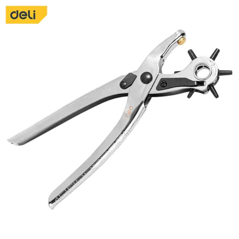 Deli Hole Puncher / Tang Pembolong Pelubang Sabuk Gesper Kulit DL1919C 2