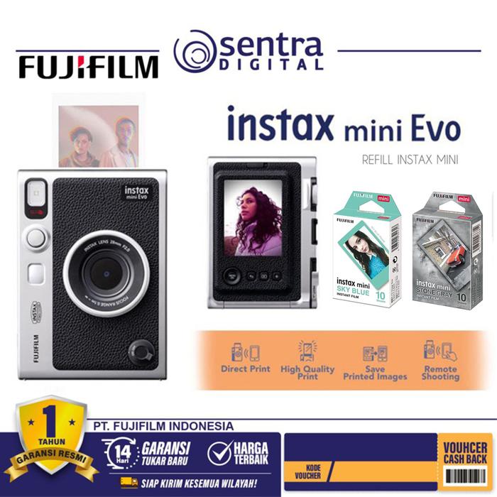 Gambar Fujifilm Instax Mini Evo Fuji Instant Camera Mini Evo GARANSI RESMI - - kamera + paper dari Sentra Digital Kota Surabaya 5 Tokopedia