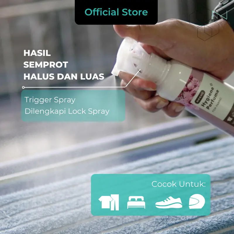 [100mL] Nasho Bed & Linen Spray Pewangi + Pembasmi Tungau , Bakteri , Virus , Kutu Kasur Tumila , serta Anti Apek Hygiene Perfume 2