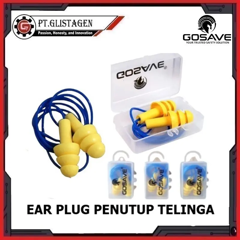 Ear Plug Ultrafit Pelindung Telinga Sumbat Kuping With Casing GOSAVE