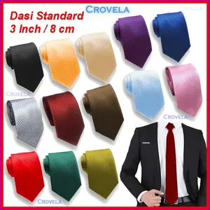 Dasi Panjang Pria Formal 3 Inch Hitam Motif Garis Salur Merah Kerja cm Cowok Dewasa Wisuda Resmi Acara Pesta Bergaris Remaja Inchi Double Layer Mewah Halus Rapi Kokoh Import Formil Putih Biru Kuning Hijau Inci Pernikahan