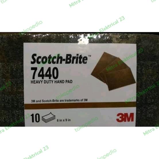 Jual 3M Scotch Brite 7440 Heavy Duty Hand Pad - 10 Pcs / 1 Pack ...
