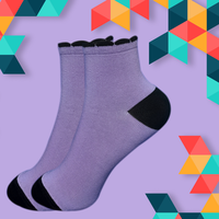 Gambar KAOS KAKI PENDEK WANITA USIA DEWASA MOTIF POLOS RENDA - Merah Muda dari KAIA SOCKS Kota Cimahi 3 Tokopedia