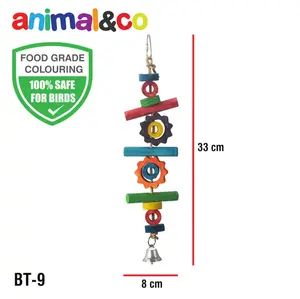 AnimalnCo BT-9 Bird Toy Mainan Burung gigitan Parrot Macaw Afgrey