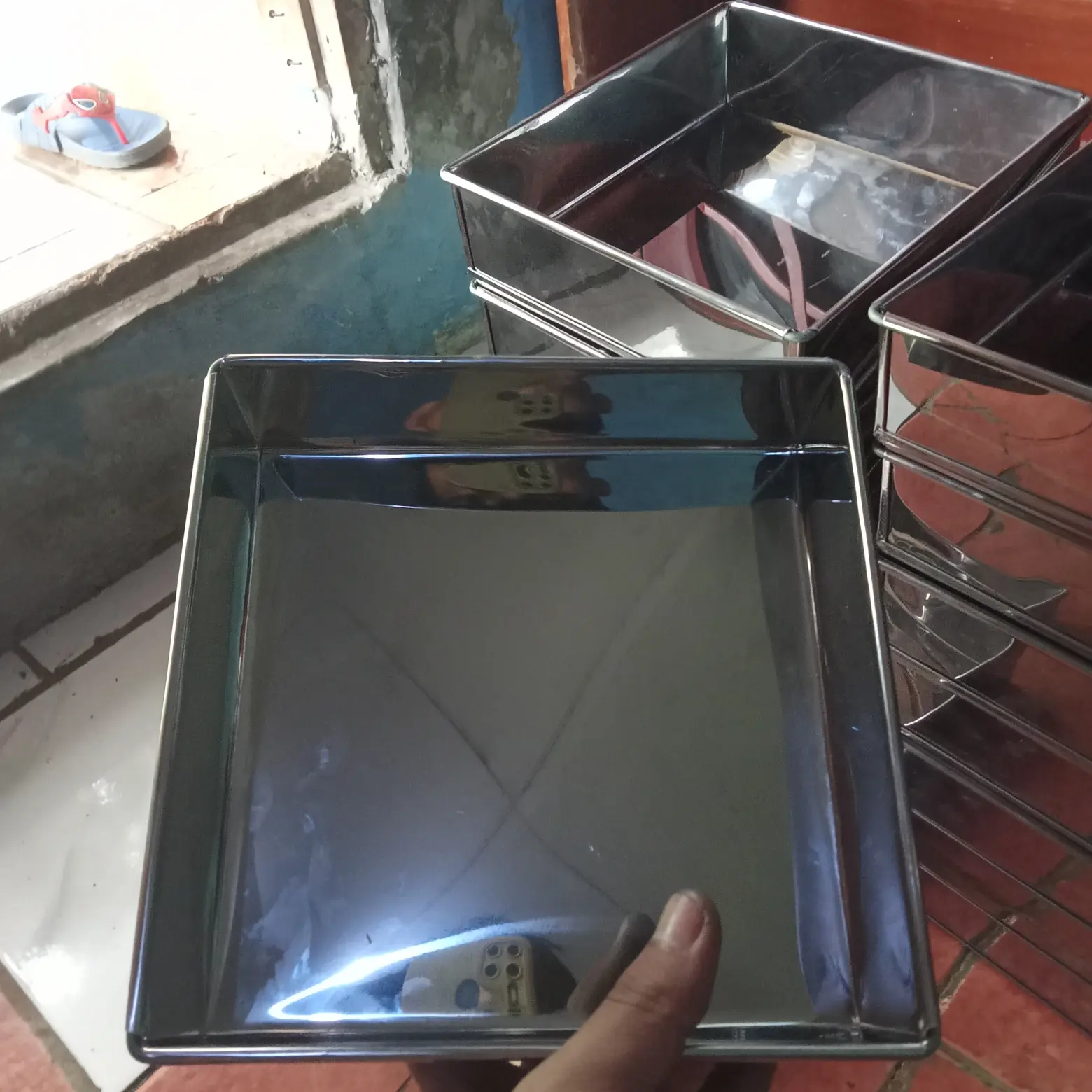 Loyang 20x20x7 stenliss tebal