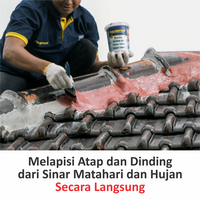 Gambar Cat Pelapis Anti Bocor Aquaproof Waterproof Aneka Warna - 1 KG, Putih dari QHomeMart Official Kab. Bantul 2 Tokopedia